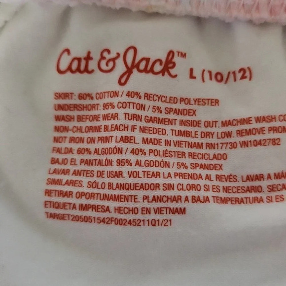 Girls Cat & Jack Skort (Size L 10/12) - Picture 5 of 6